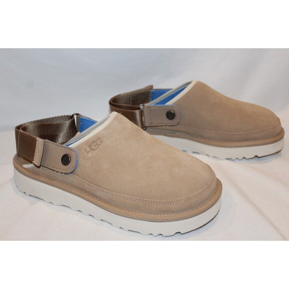 UGG GOLDENCOAST CLOG SIZE SAND SUEDE SLINGBACK SLIDE SANDAL MEN 8 WOMEN 10 - Picture 1 of 6